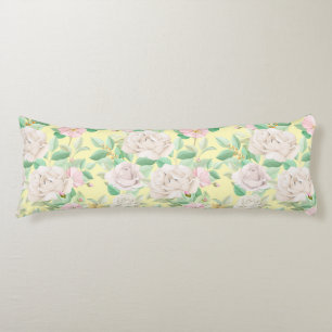 Floral Pattern Body Pillow