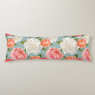 Floral Pattern Body Pillow
