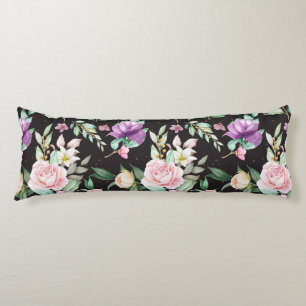 Floral Pattern Body Pillow