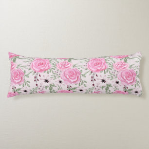 Floral Pattern Body Pillow