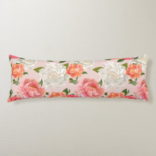 Floral Pattern Body Pillow