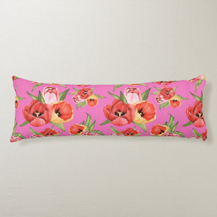 Floral Pattern Body Pillow