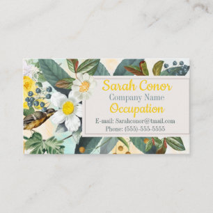 Floral pattern  business card