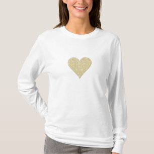 Floral Pattern by William Morris into Heart T-Shirt