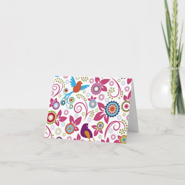 Floral Pattern Card (Front)