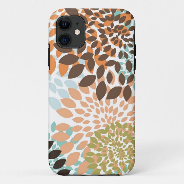 Floral Pattern Case-Mate iPhone Case (Back)