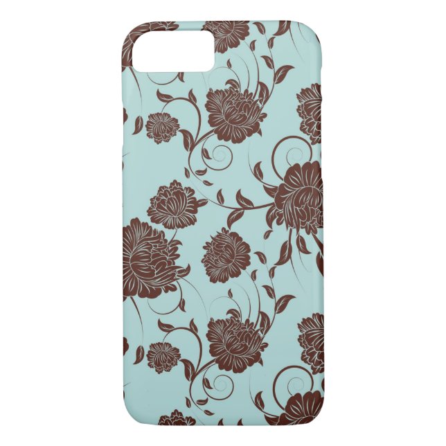 Floral Pattern Case-Mate iPhone Case (Back)