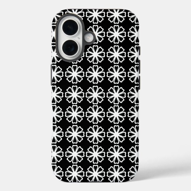 Floral Pattern - Case-Mate Tough Apple iPhone 16 C Case (Back)