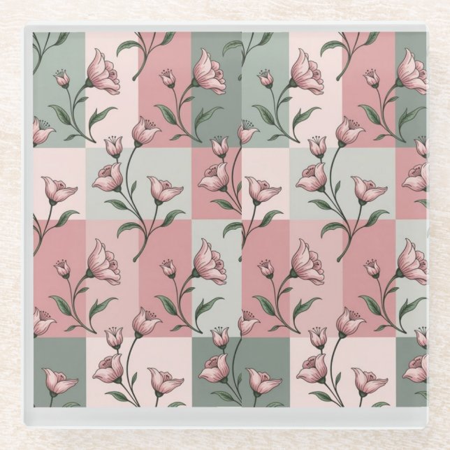 Floral Pattern Coaster (Front)