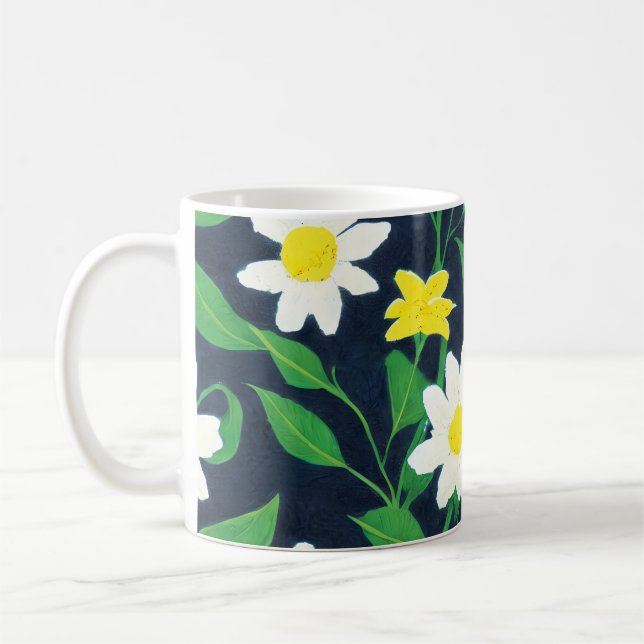 Floral Pattern Coffee Mug (Left)