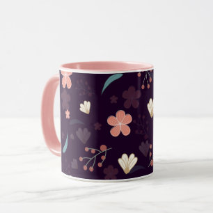 Floral pattern combo mug