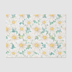 Floral Pattern Daisy Flowers Tissue Paper