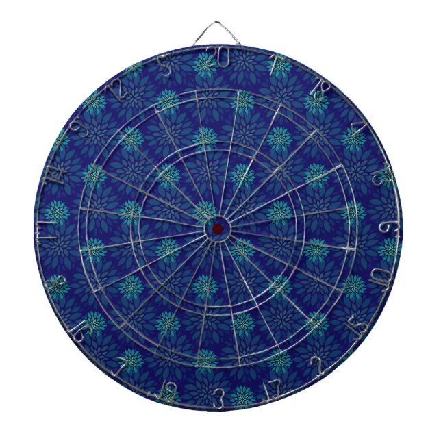 Floral Pattern Dart Board (Front)