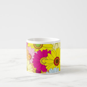 floral pattern espresso cup