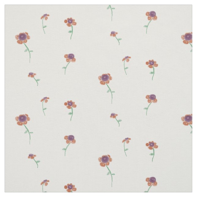 Floral Pattern Fabric (Swatch)