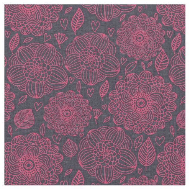 Floral Pattern Fabric (Close Up)