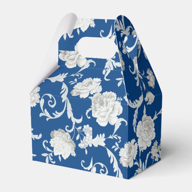 Floral pattern favor box (Back Side)