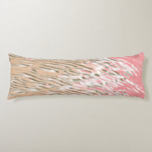 Floral pattern featuring vibrant red flowers, soft body pillow