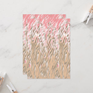 Floral pattern featuring vibrant red flowers, soft invitation