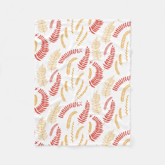 Floral pattern fleece blanket (Front)