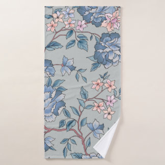 Floral pattern. Flower seamless background. Flouri Bath Towel