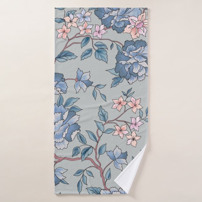 Floral pattern. Flower seamless background. Flouri Bath Towel (Bath Towel)