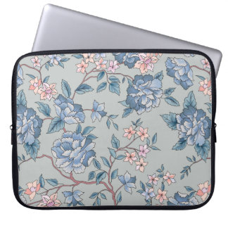 Floral pattern. Flower seamless background. Flouri Laptop Sleeve