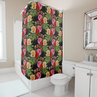 Floral Pattern Flowers Roses Red Pink Yellow Green