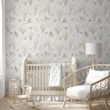 Floral Pattern Gold And Grey 