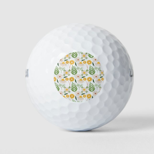 Floral Pattern Golf Balls (Front)