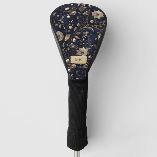 Floral Pattern Golf Head Cover (Front)