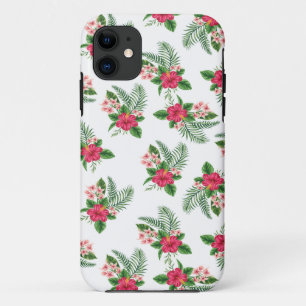 Floral-pattern-green-rose iPhone 11 Case