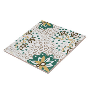 Floral Pattern Home Decor Tile