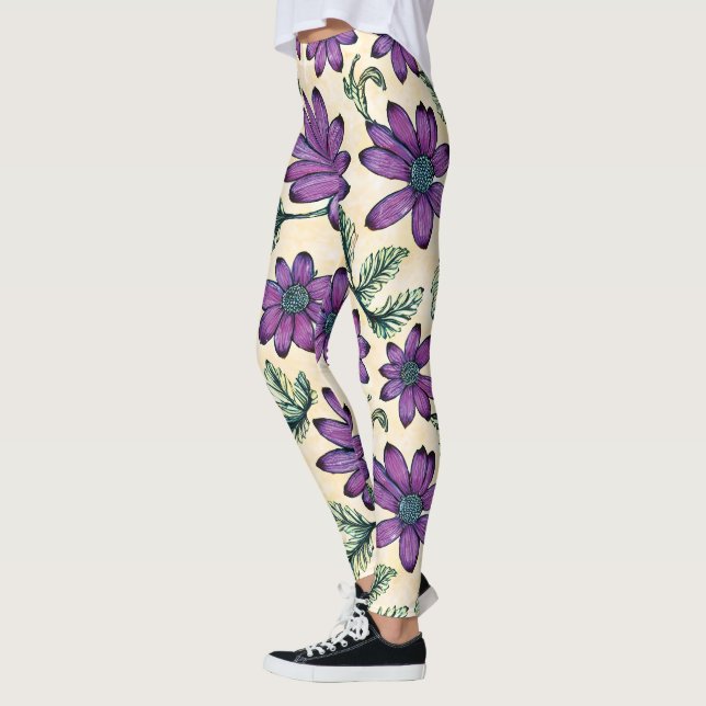 Floral Pattern I Leggings (Left)