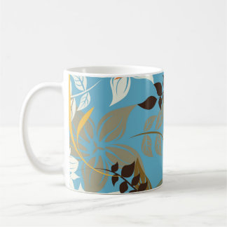 Floral Pattern Illustration: Seamless Vintage Back Coffee Mug