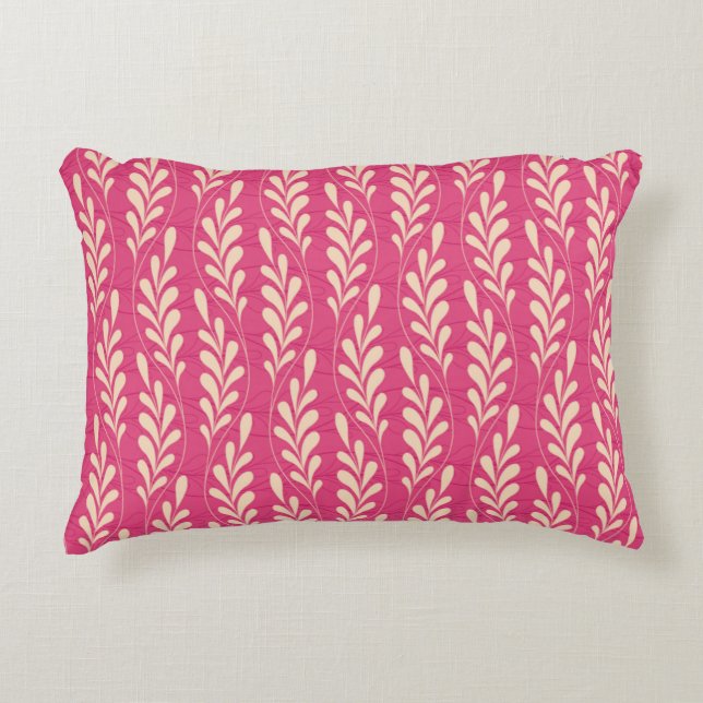 floral pattern in modern style accent pillow (Front)