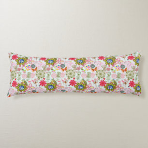 Floral pattern in retro style 2 body pillow