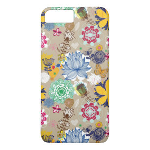 Floral pattern in retro style 3 Case-Mate iPhone case