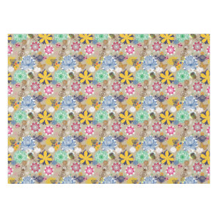 Floral pattern in retro style 3 tablecloth
