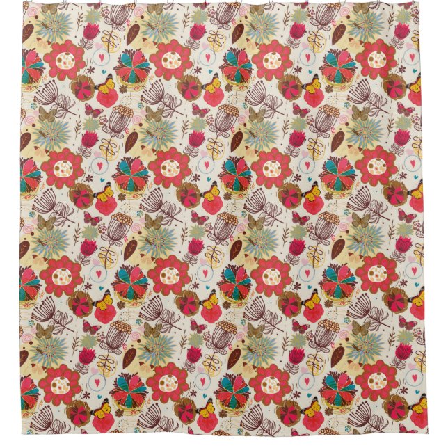 Floral pattern in retro style 4 (Front)