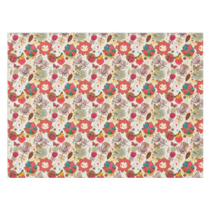 Floral pattern in retro style 4 tablecloth