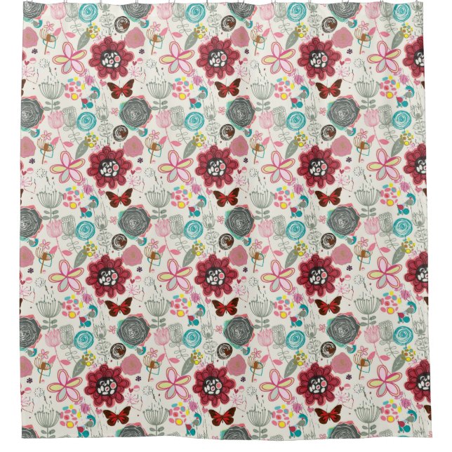 Floral pattern in retro style 5 (Front)