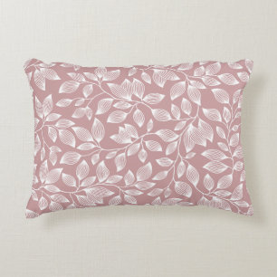Floral pattern in two colours. accent pillow