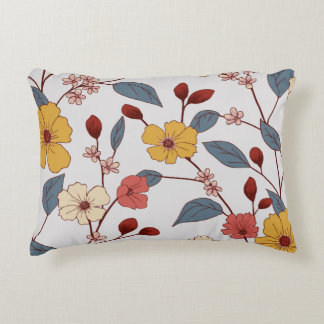 Floral Pattern in vintage Accent Pillow