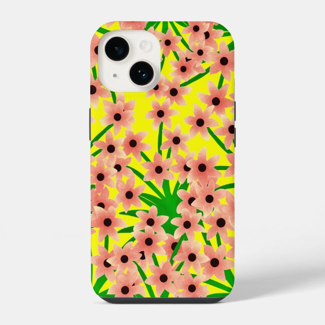 Floral pattern iPhone case (Back)