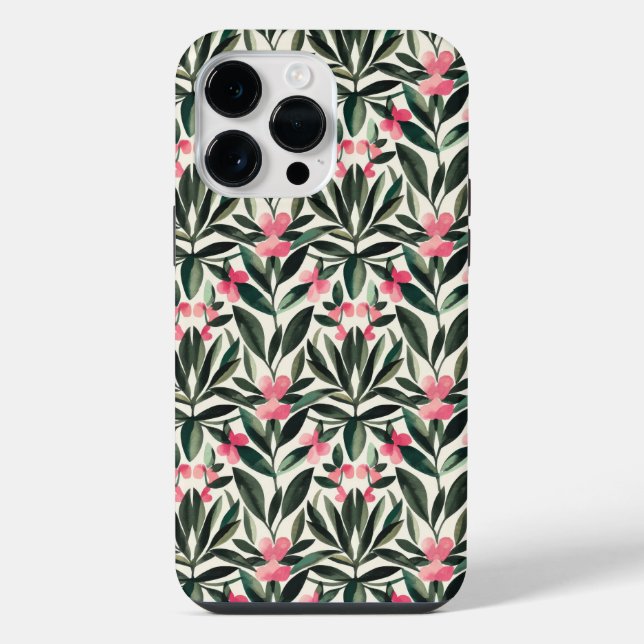Floral pattern iPhone case (Back)