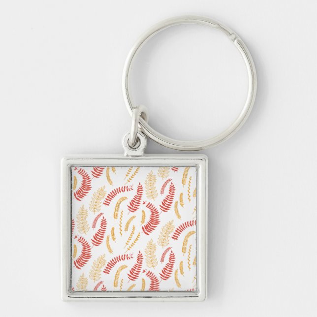 Floral pattern keychain (Front)