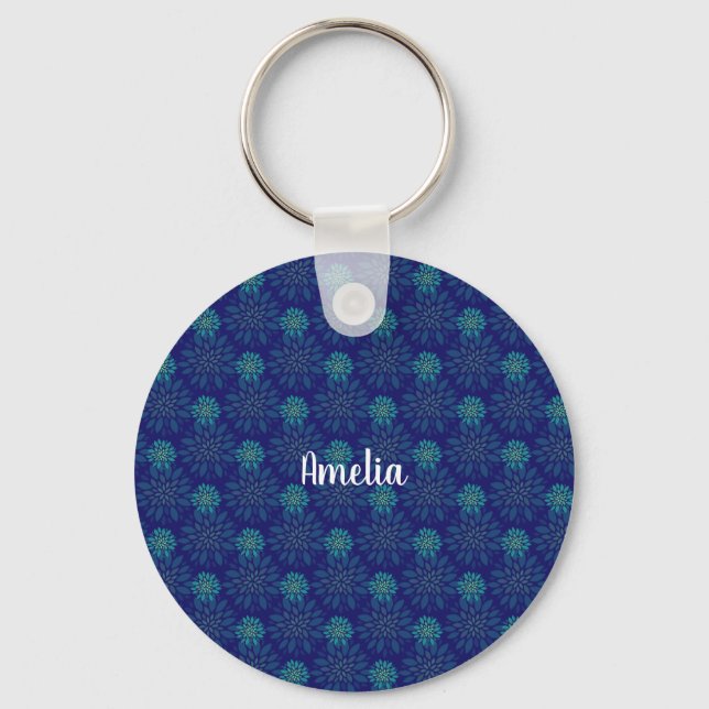 Floral Pattern Keychain (Front)