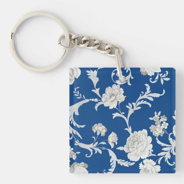 Floral pattern keychain (Front)