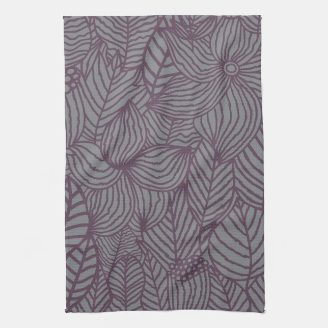 Floral Pattern Kitchen Towel (Vertical)